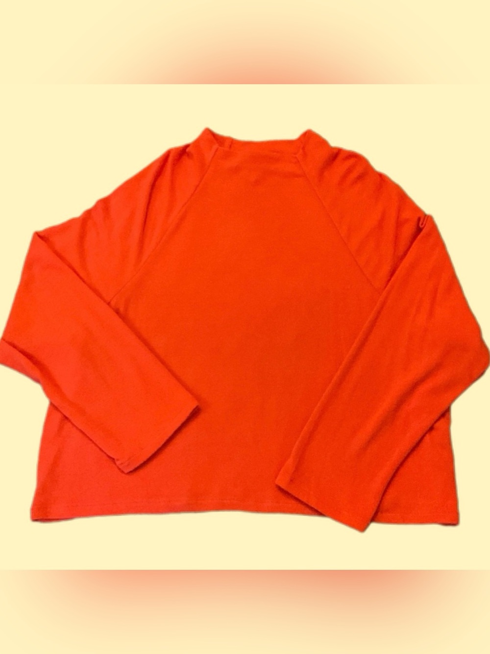 Orange Oversized Sweater, Dolman Sleeves, Women’s Large, Lightweight, H&M 🍊